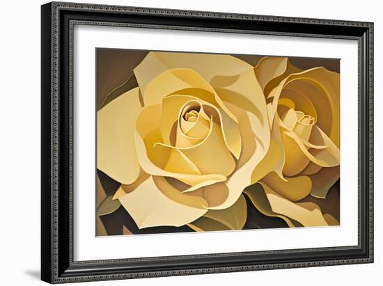 Yellow Roses-Lea Faucher-Framed Art Print