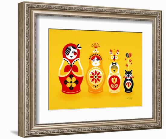 Yellow Russian Dolls-Cat Coquillette-Framed Giclee Print