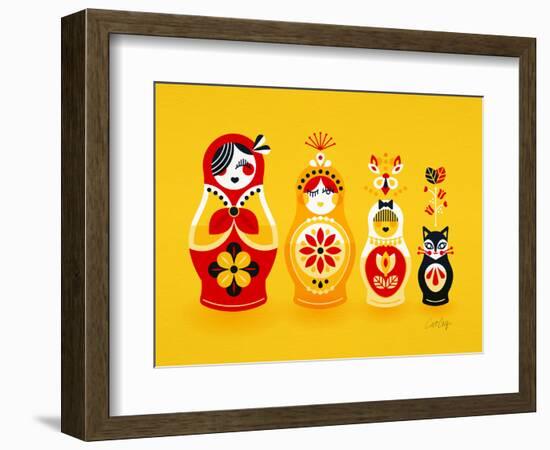 Yellow Russian Dolls-Cat Coquillette-Framed Giclee Print