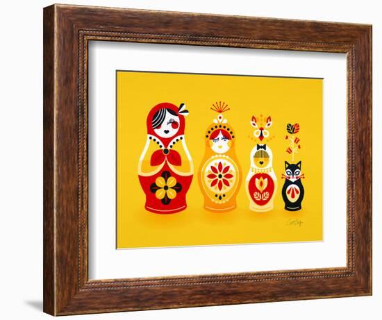 Yellow Russian Dolls-Cat Coquillette-Framed Giclee Print