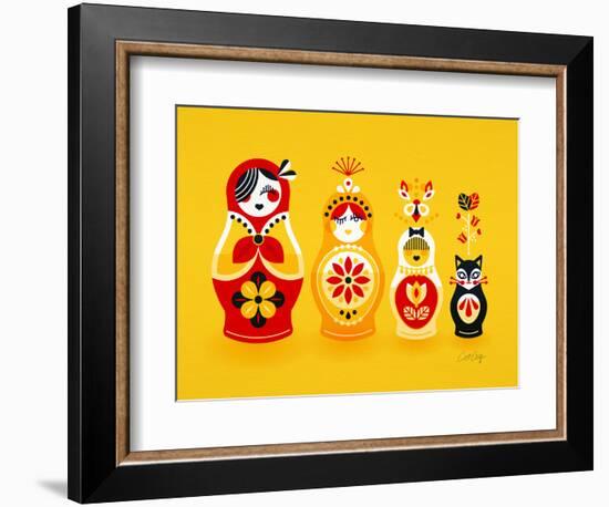 Yellow Russian Dolls-Cat Coquillette-Framed Giclee Print