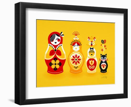 Yellow Russian Dolls-Cat Coquillette-Framed Giclee Print