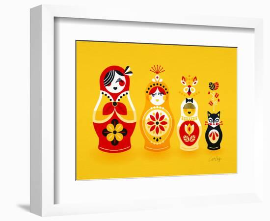 Yellow Russian Dolls-Cat Coquillette-Framed Giclee Print