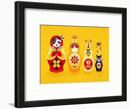 Yellow Russian Dolls-Cat Coquillette-Framed Giclee Print