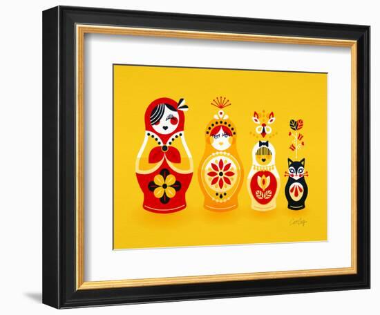 Yellow Russian Dolls-Cat Coquillette-Framed Giclee Print