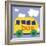 Yellow School Bus-Erin Clark-Framed Giclee Print