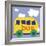 Yellow School Bus-Erin Clark-Framed Giclee Print