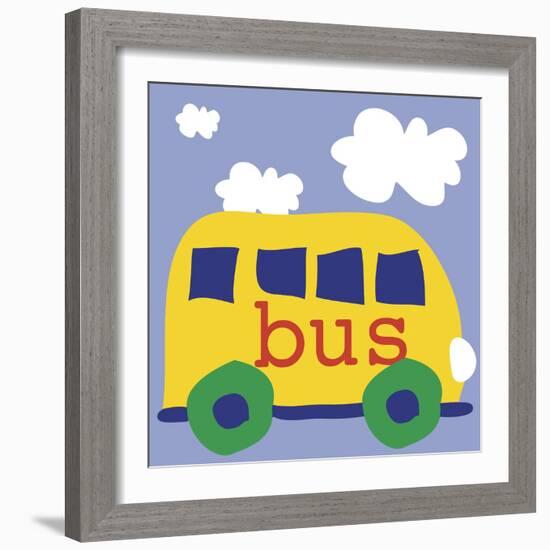 Yellow School Bus-Erin Clark-Framed Giclee Print