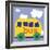 Yellow School Bus-Erin Clark-Framed Giclee Print