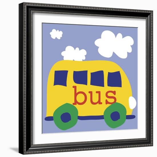 Yellow School Bus-Erin Clark-Framed Giclee Print