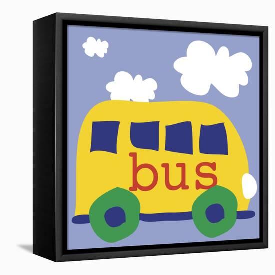 Yellow School Bus-Erin Clark-Framed Premier Image Canvas