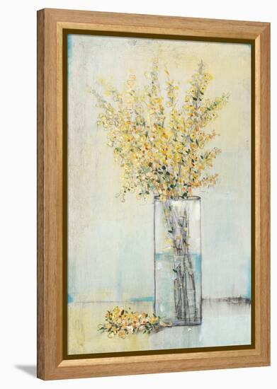 Yellow Spray in Vase I-Tim OToole-Framed Stretched Canvas