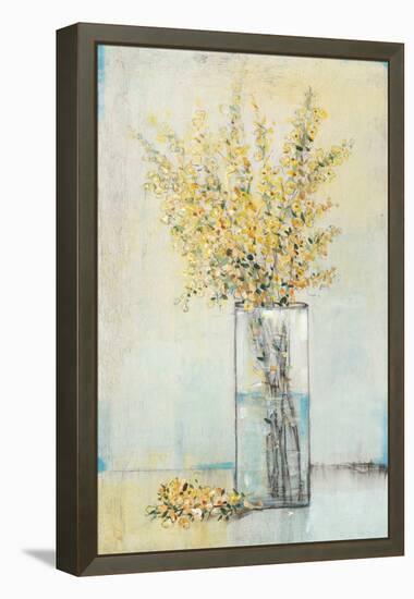 Yellow Spray in Vase I-Tim OToole-Framed Stretched Canvas