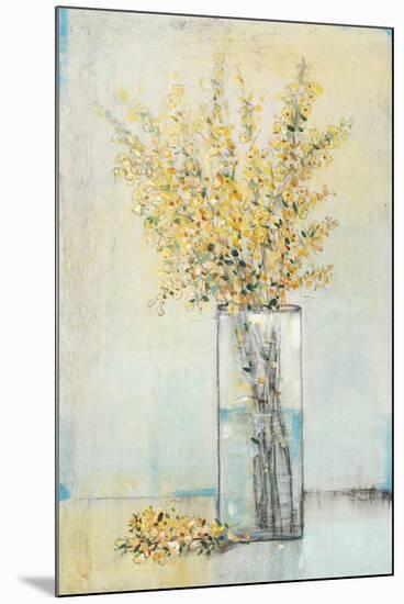 Yellow Spray in Vase I-Tim OToole-Mounted Art Print