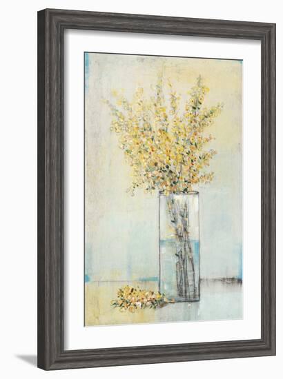 Yellow Spray in Vase I-Tim OToole-Framed Art Print