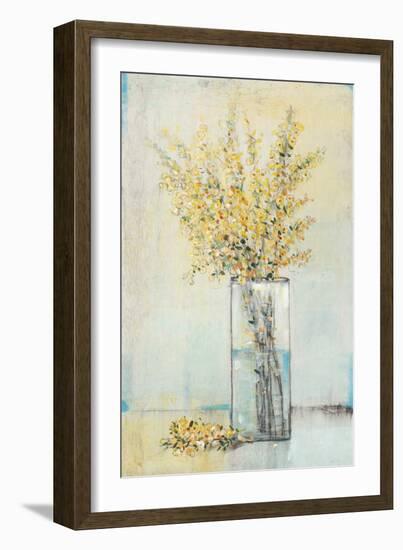 Yellow Spray in Vase I-Tim OToole-Framed Art Print