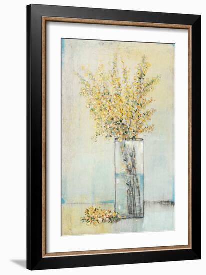 Yellow Spray in Vase I-Tim OToole-Framed Art Print