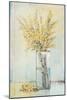 Yellow Spray in Vase I-Tim OToole-Mounted Art Print