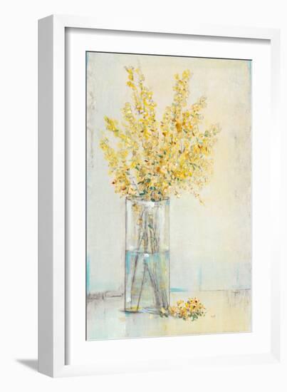 Yellow Spray in Vase II-Tim OToole-Framed Premium Giclee Print