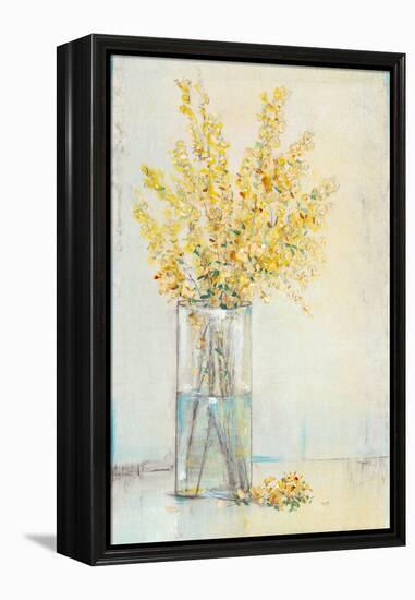 Yellow Spray in Vase II-Tim OToole-Framed Stretched Canvas