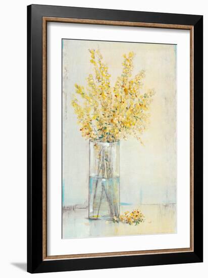 Yellow Spray in Vase II-Tim OToole-Framed Art Print