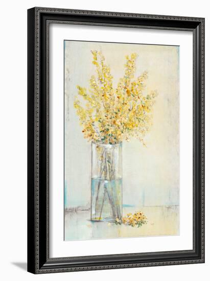 Yellow Spray in Vase II-Tim OToole-Framed Art Print