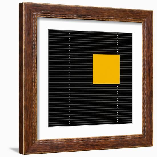 Yellow square-Luc Vangindertael-Framed Art Print