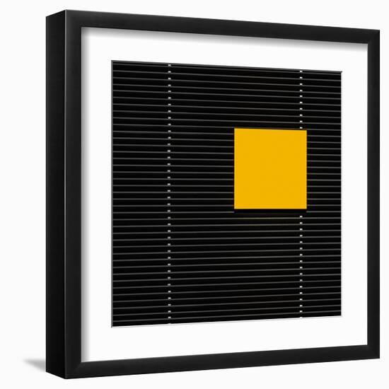 Yellow square-Luc Vangindertael-Framed Art Print