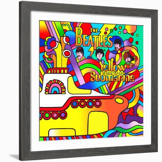 Yellow Submarine-Howie Green-Framed Giclee Print