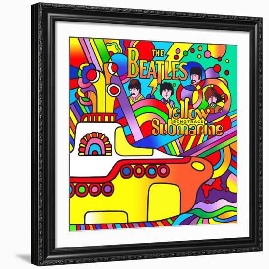 Yellow Submarine-Howie Green-Framed Giclee Print