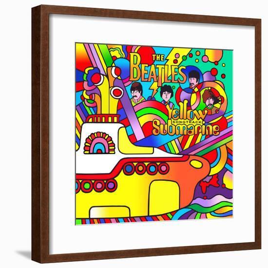 Yellow Submarine-Howie Green-Framed Giclee Print