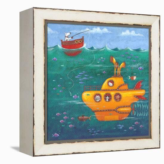 Yellow Submarine-Peter Adderley-Framed Stretched Canvas