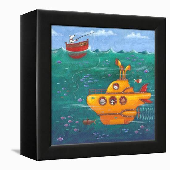 Yellow Submarine-Peter Adderley-Framed Stretched Canvas