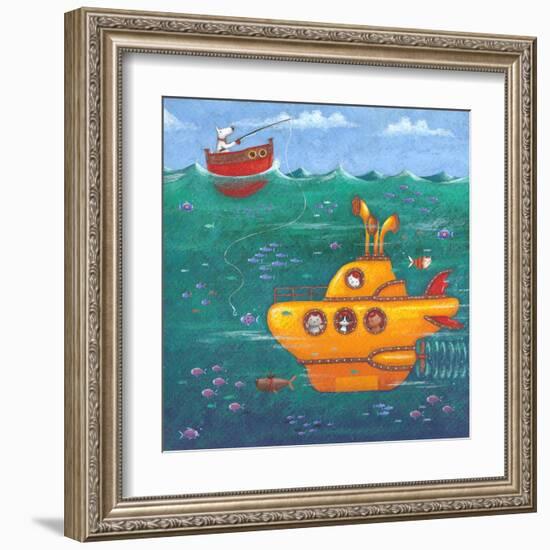 Yellow Submarine-Peter Adderley-Framed Art Print