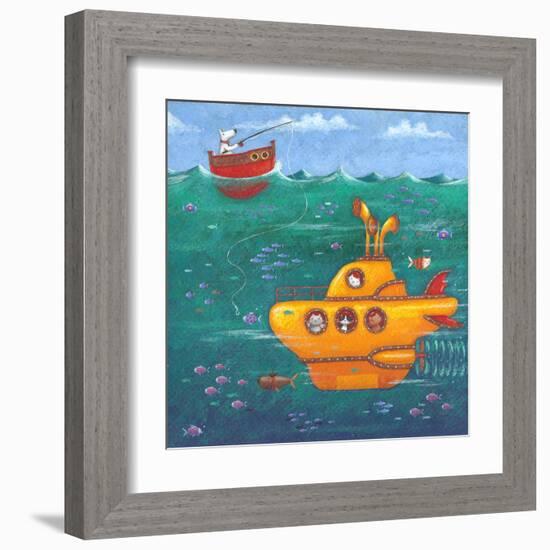 Yellow Submarine-Peter Adderley-Framed Art Print