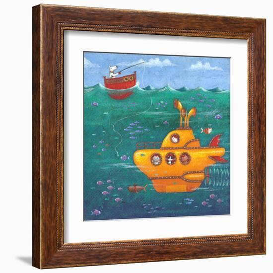 Yellow Submarine-Peter Adderley-Framed Art Print