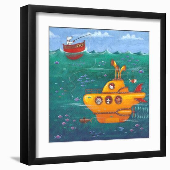 Yellow Submarine-Peter Adderley-Framed Art Print