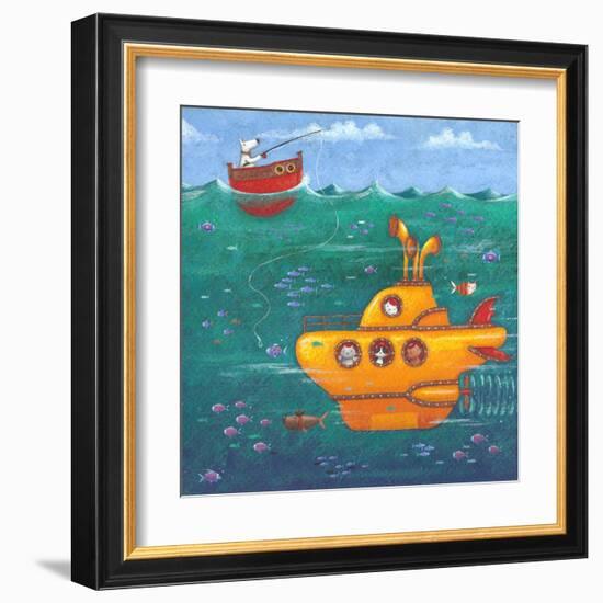 Yellow Submarine-Peter Adderley-Framed Art Print