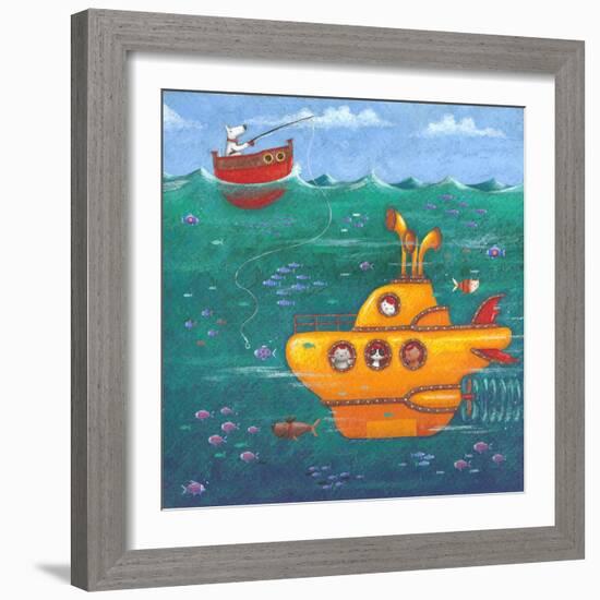 Yellow Submarine-Peter Adderley-Framed Art Print