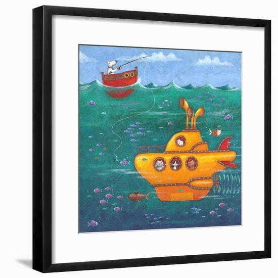 Yellow Submarine-Peter Adderley-Framed Art Print