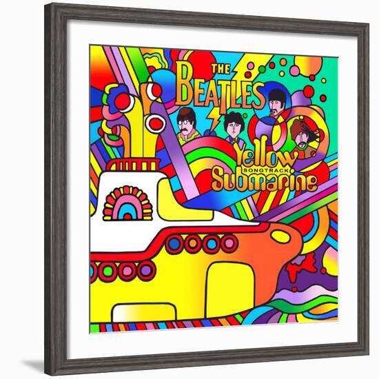 Yellow Submarine-Howie Green-Framed Giclee Print