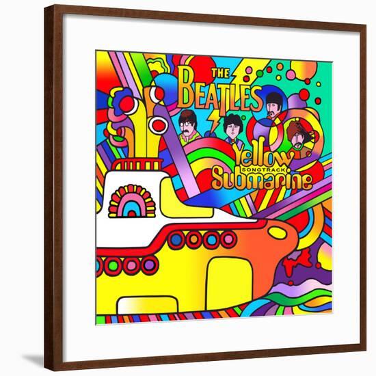 Yellow Submarine-Howie Green-Framed Giclee Print