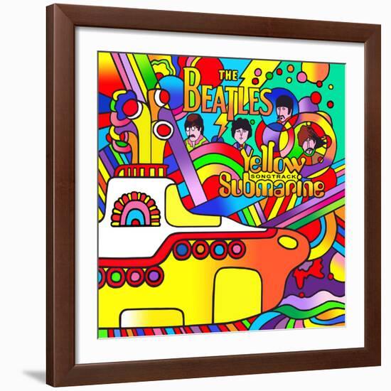 Yellow Submarine-Howie Green-Framed Giclee Print