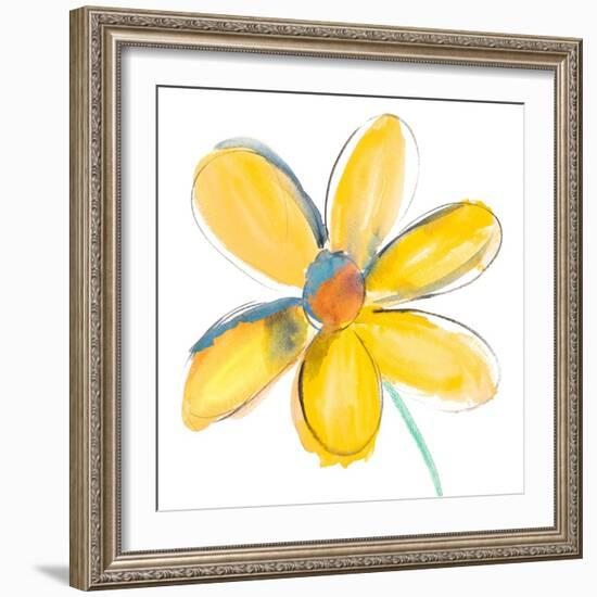 Yellow Summer Daisy-Susan Bryant-Framed Art Print