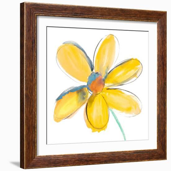 Yellow Summer Daisy-Susan Bryant-Framed Art Print