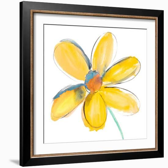 Yellow Summer Daisy-Susan Bryant-Framed Art Print