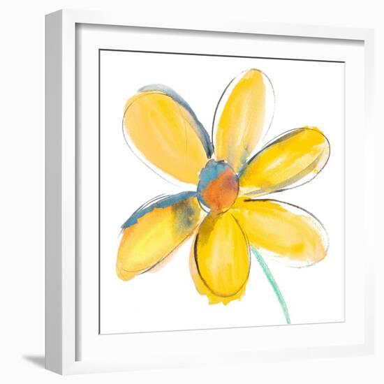 Yellow Summer Daisy-Susan Bryant-Framed Art Print