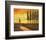 Yellow Sunset over Water I-Judith D'Agostino-Framed Art Print