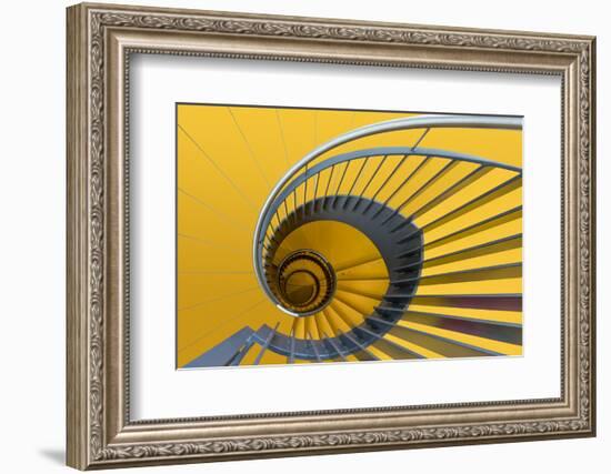 Yellow swirl-Greetje van Son-Framed Photographic Print