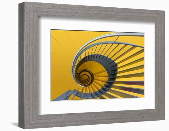 Yellow swirl-Greetje van Son-Framed Photographic Print